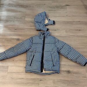 The Very Warm hooded gingham puffer
